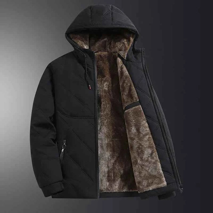 Men's Quilted Highland Jacket Black
