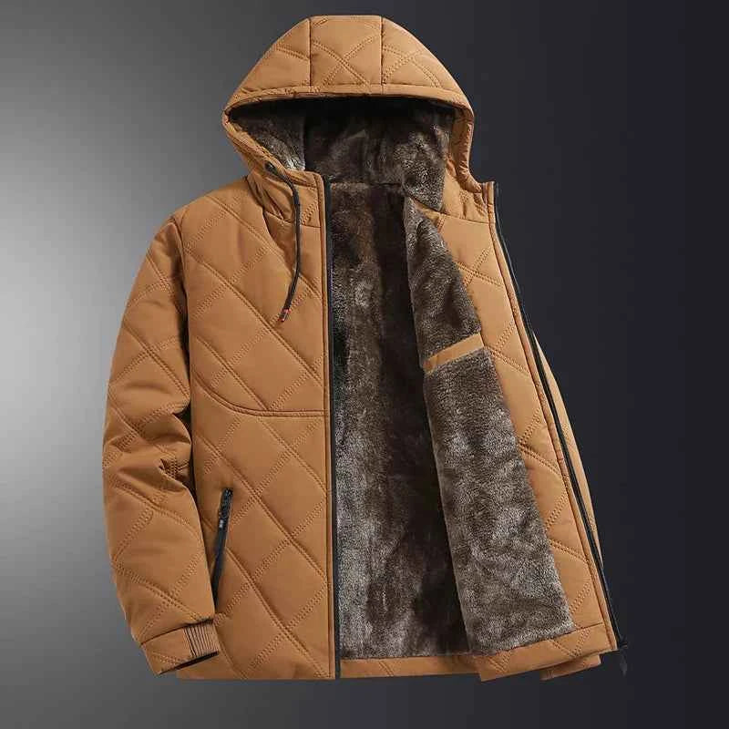 Men's Quilted Highland Jacket Orange