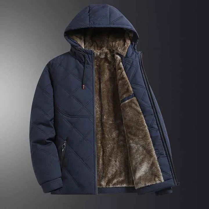 Men's Quilted Highland Jacket Navy