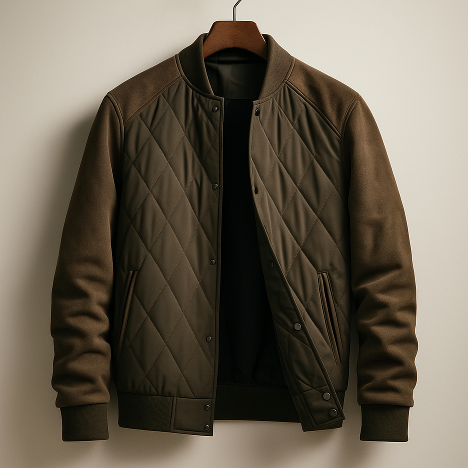 Men's Quilted Jacket - Dawson Style Green