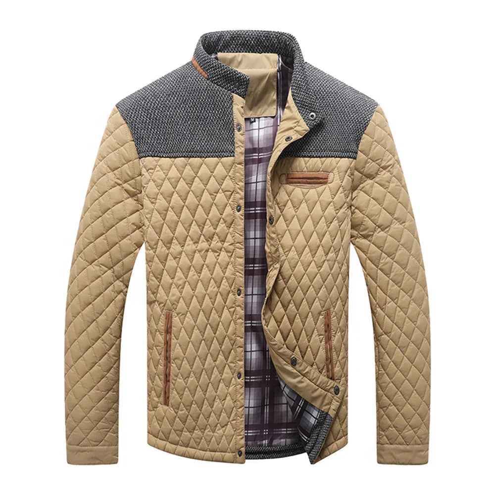 Men's Quilted Jacket - North District Style Khaki