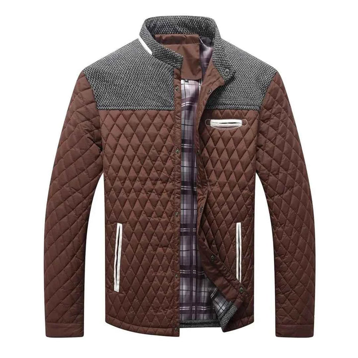 Men's Quilted Jacket - North District Style Brown
