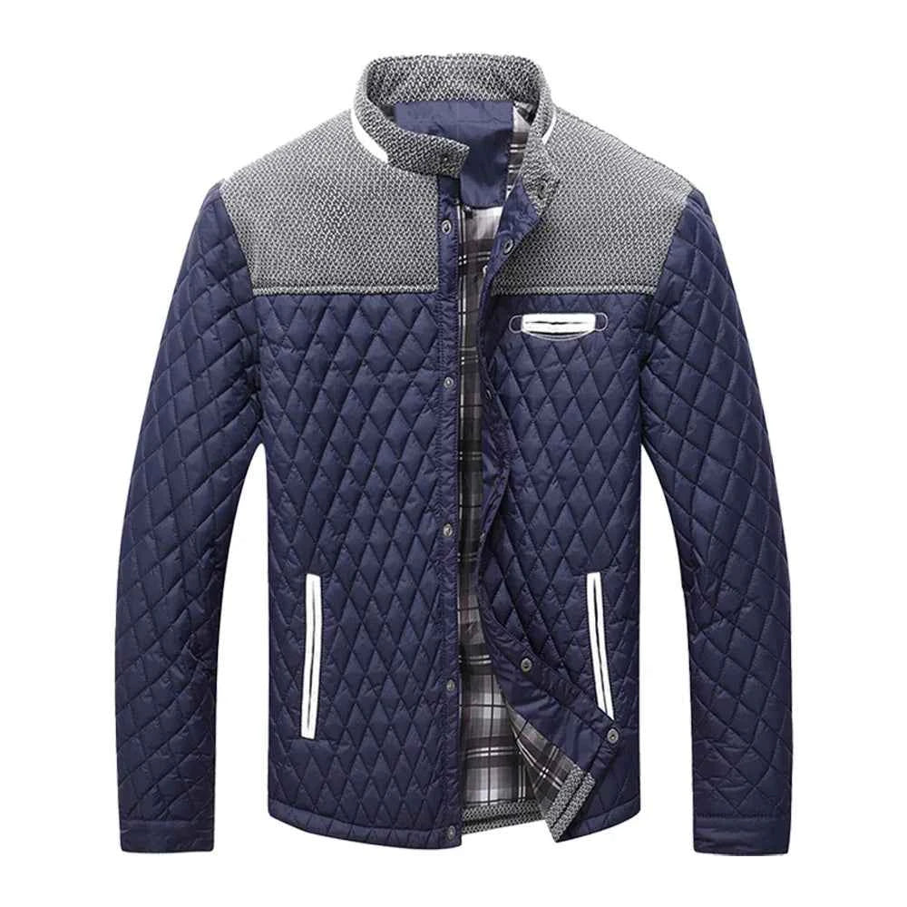 Men's Quilted Jacket - North District Style Blue