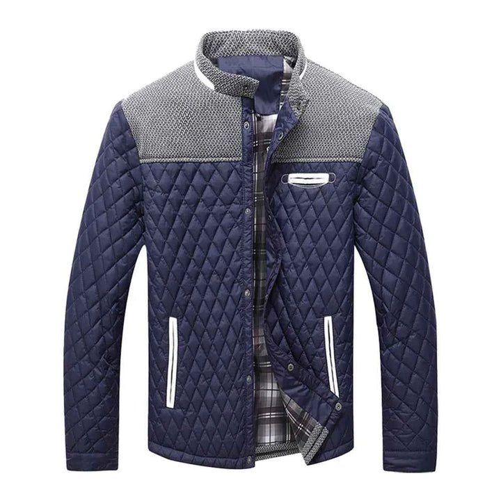 Men's Quilted Jacket - North District Style Blue