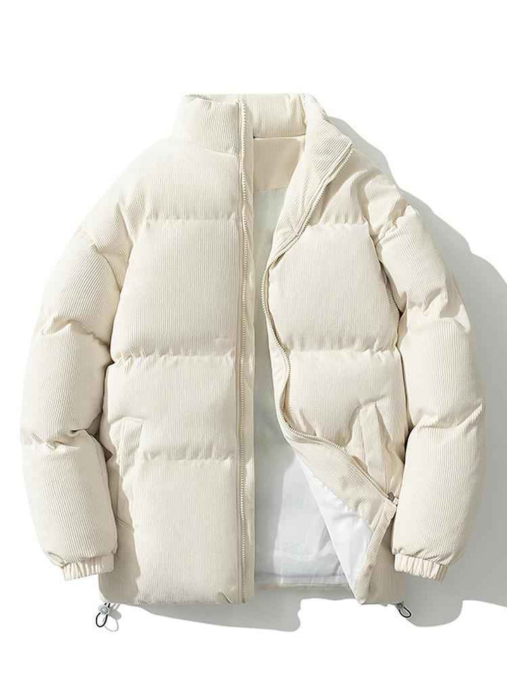 Men's Quilted Jacket - Stylish and Warm Outerwear Beige