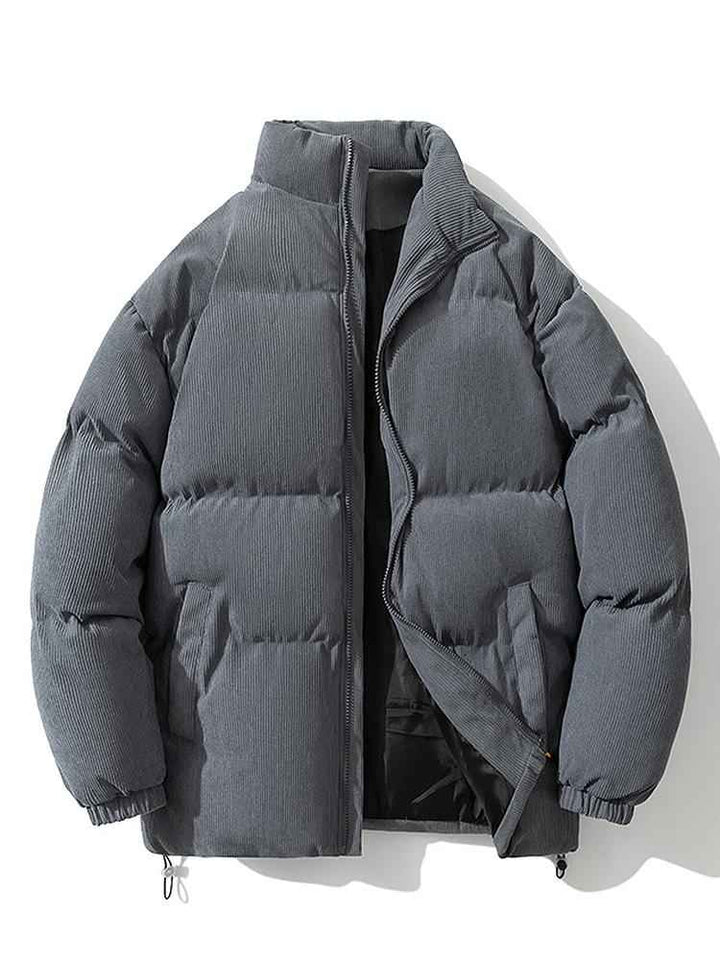 Men's Quilted Jacket - Stylish and Warm Outerwear Grey
