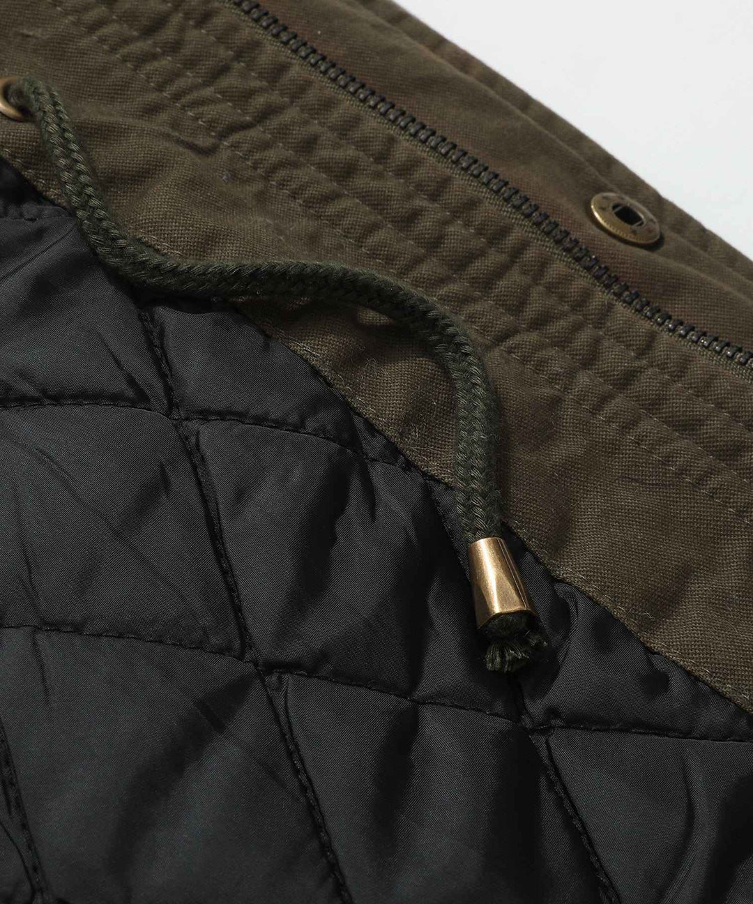 Men's Quilted Multi-Pocket Field Jacket with Stand Collar