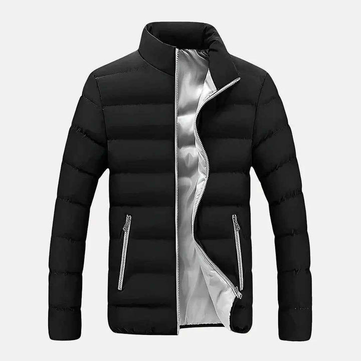 Men's Quilted Puffer Jacket White