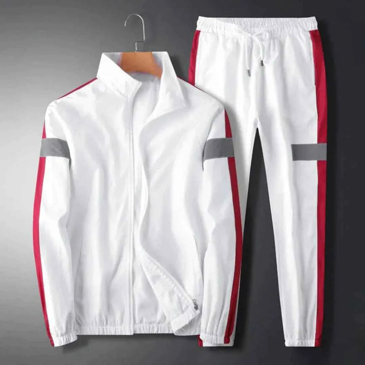 Men's Reflective Casual Sport Set White