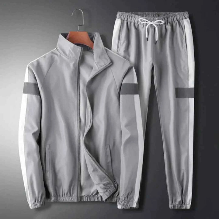 Men's Reflective Casual Sport Set Gray