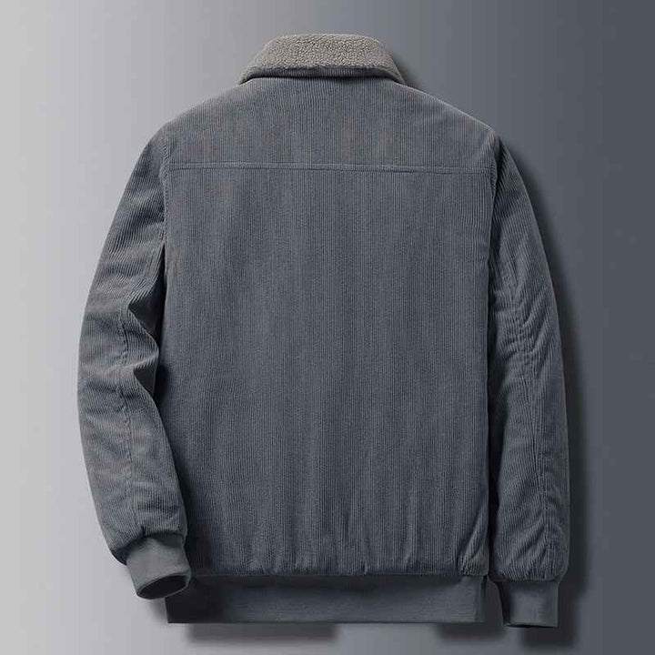 Men's Relaxed Fit Bomber Jacket | Zipper Front Collar Design