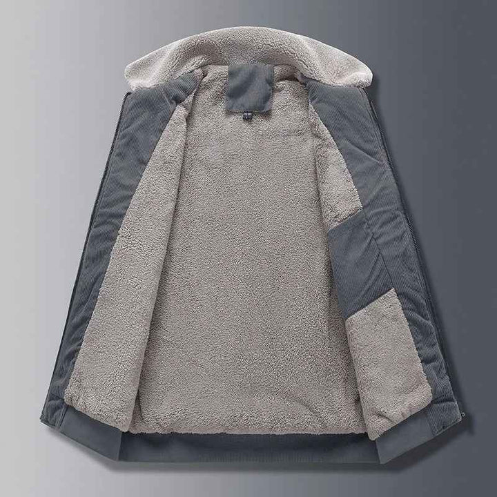 Men's Relaxed Fit Bomber Jacket | Zipper Front Collar Design