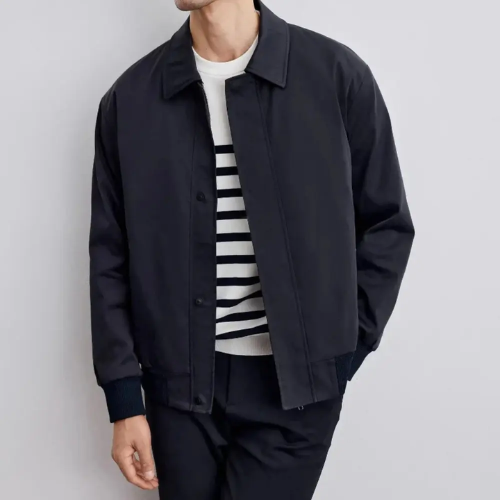 Men's Relaxed Fit Overcoat Navy
