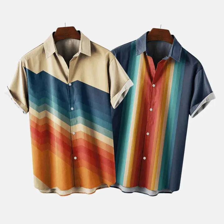Men's Retro Linen Button-Down Shirt Both colors $59.99 (Today Only)