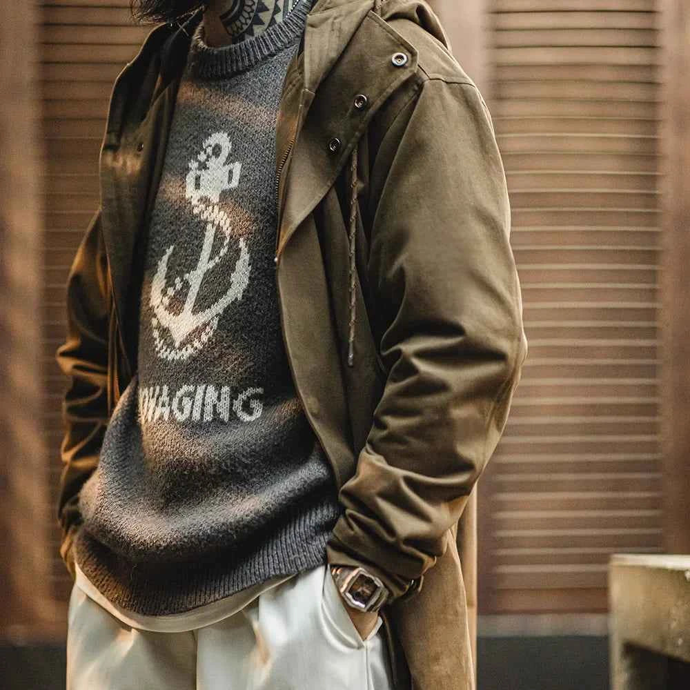 Men's Retro M51 Hooded Windbreaker Jacket