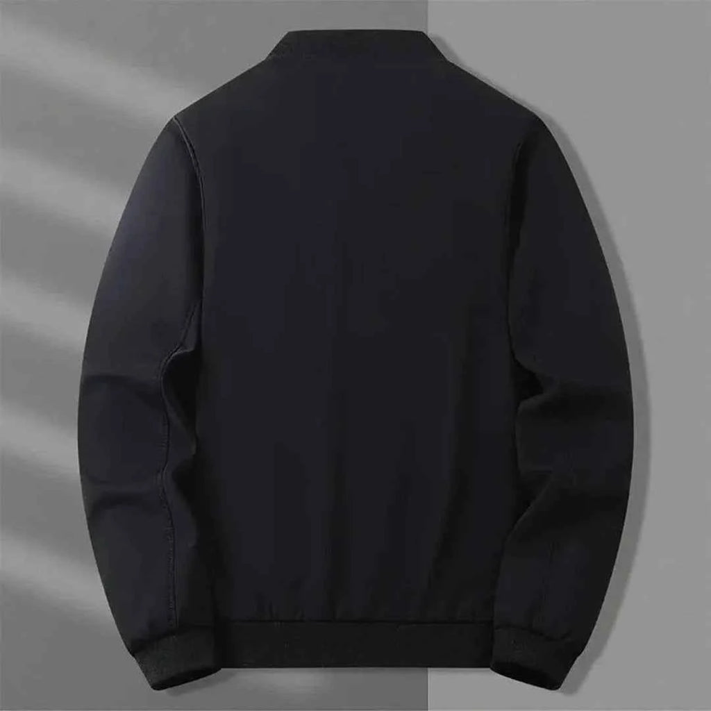 Men's Elastic Cuffs Solid Jacket Winter Essential Outerwear