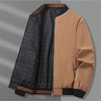 Men's Elastic Cuffs Solid Jacket Winter Essential Outerwear Khaki