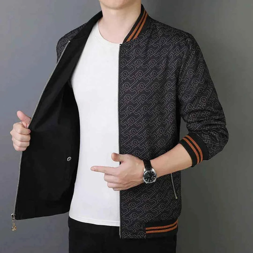 Men's Elastic Cuffs Solid Jacket Winter Essential Outerwear