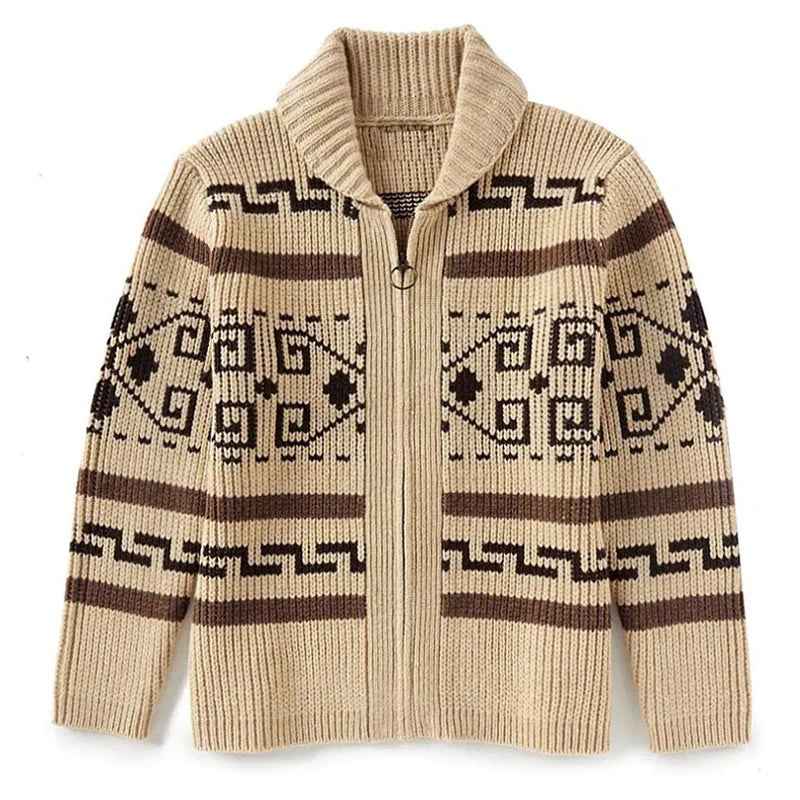 Men’s Reversible Wool-Touch Knit Jacket