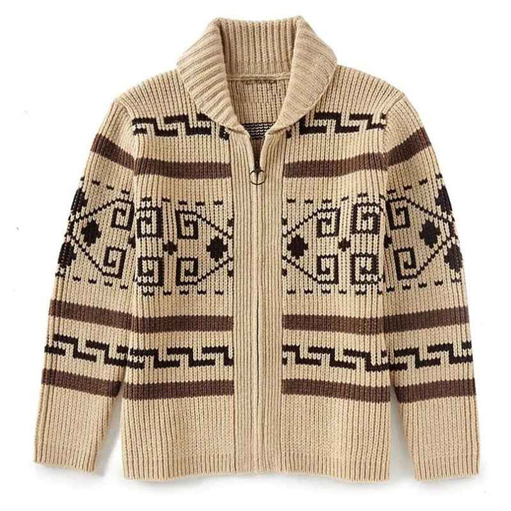 Men’s Reversible Wool-Touch Knit Jacket