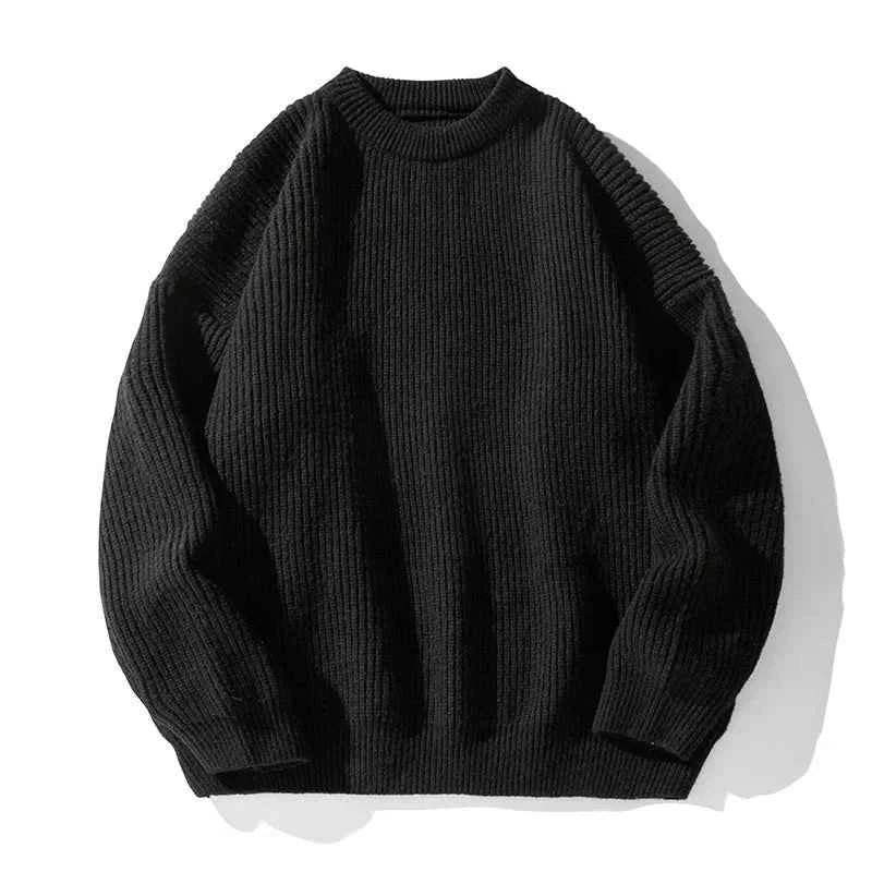 Men's Rib-Knit Sweater Black
