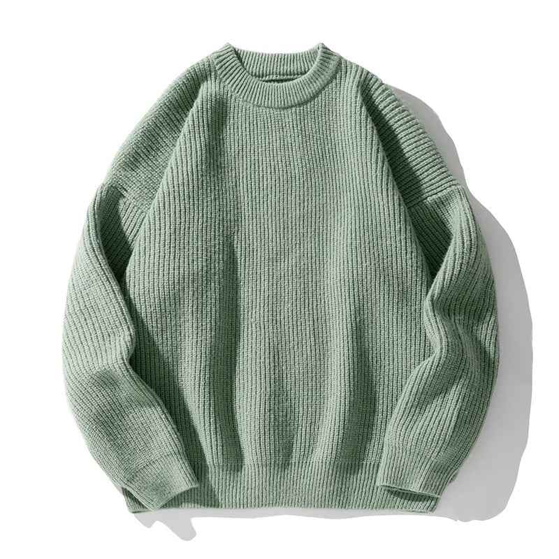 Men's Rib-Knit Sweater Green