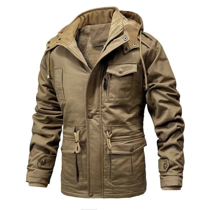 Men's Rugged Winter Jacket Brown