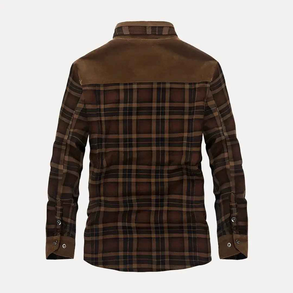 Men's Rustic Wool Plaid Jacket