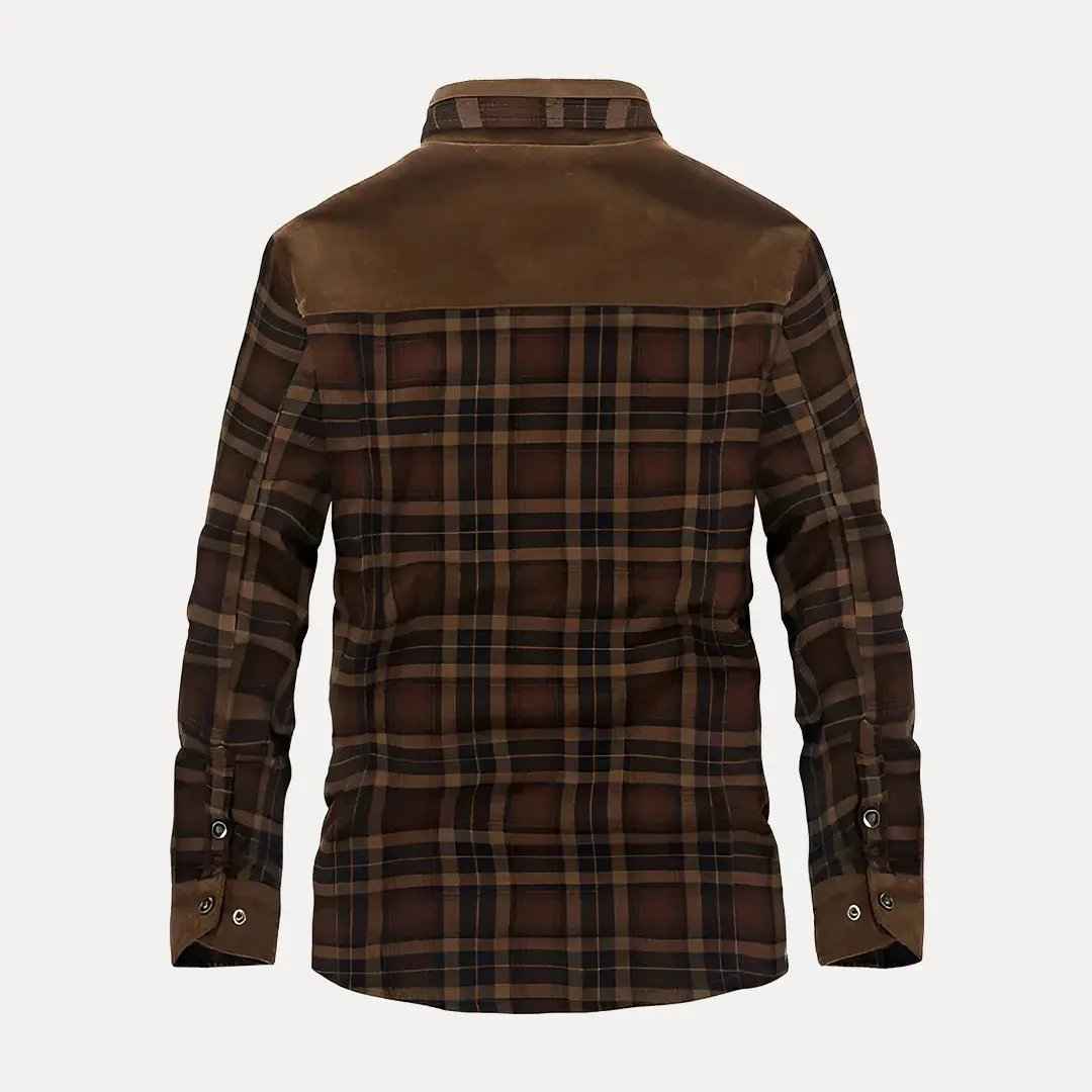 Men's Rustic Wool Plaid Jacket