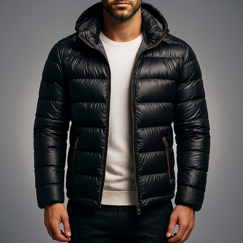 Men's Shell Parka Jacket Black