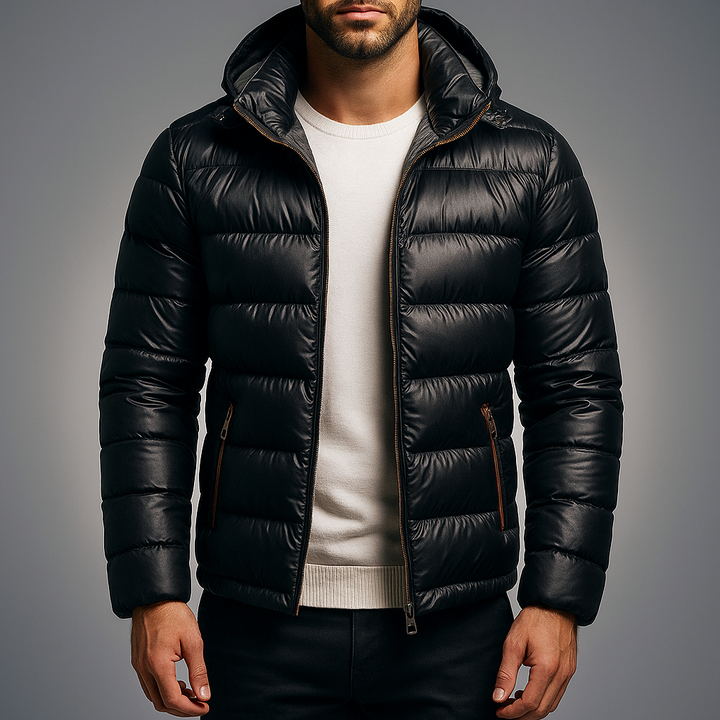 Men's Shell Parka Jacket Black