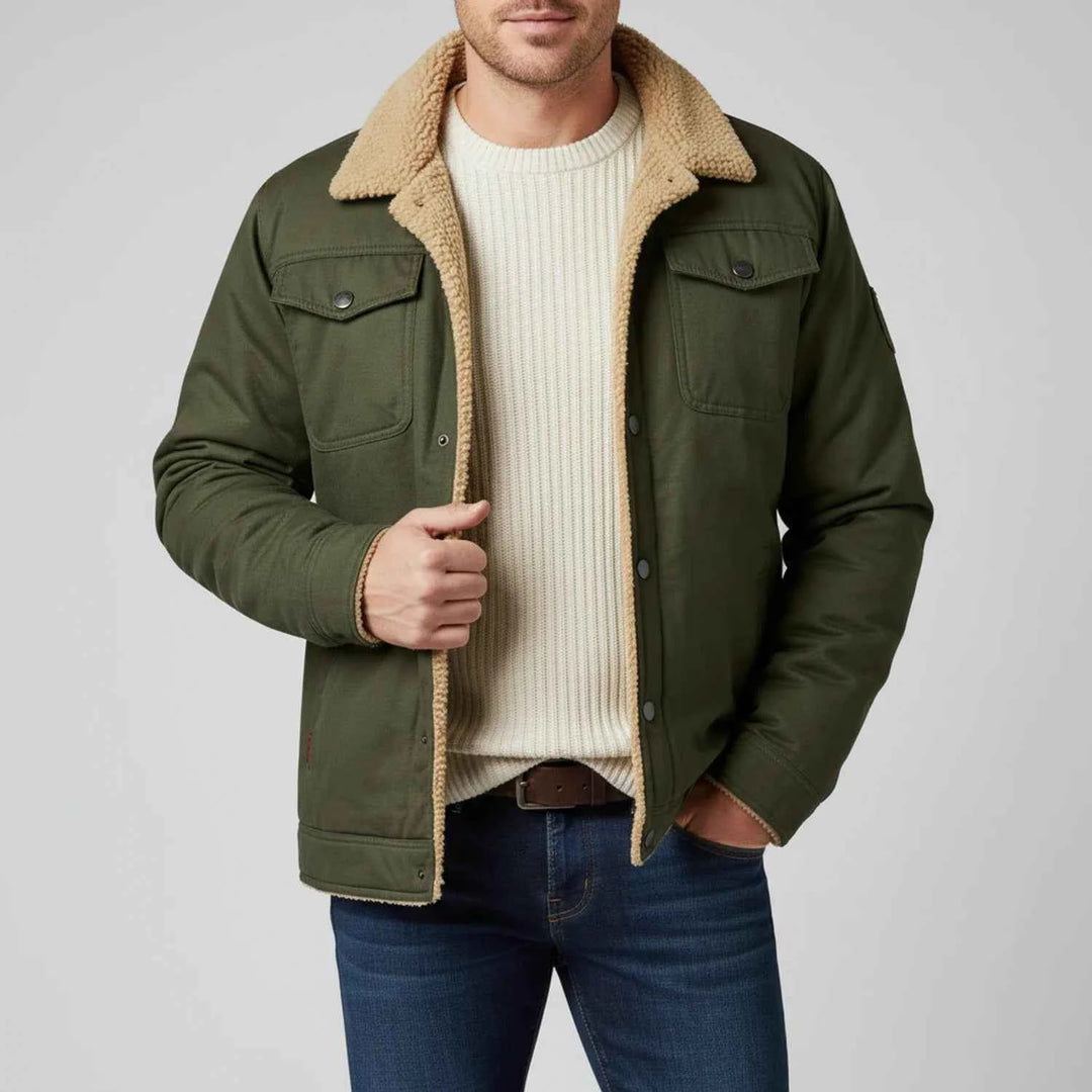 Men's Sherpa Collar Trucker Jacket
