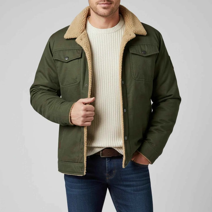 Men's Sherpa Collar Trucker Jacket