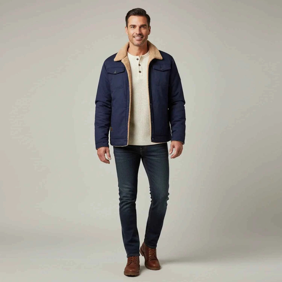 Men's Sherpa Collar Trucker Jacket