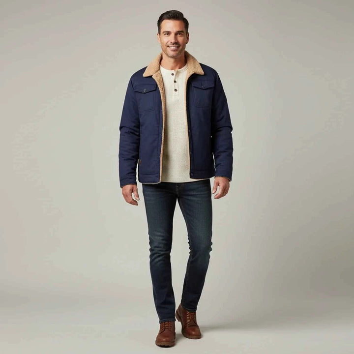 Men's Sherpa Collar Trucker Jacket