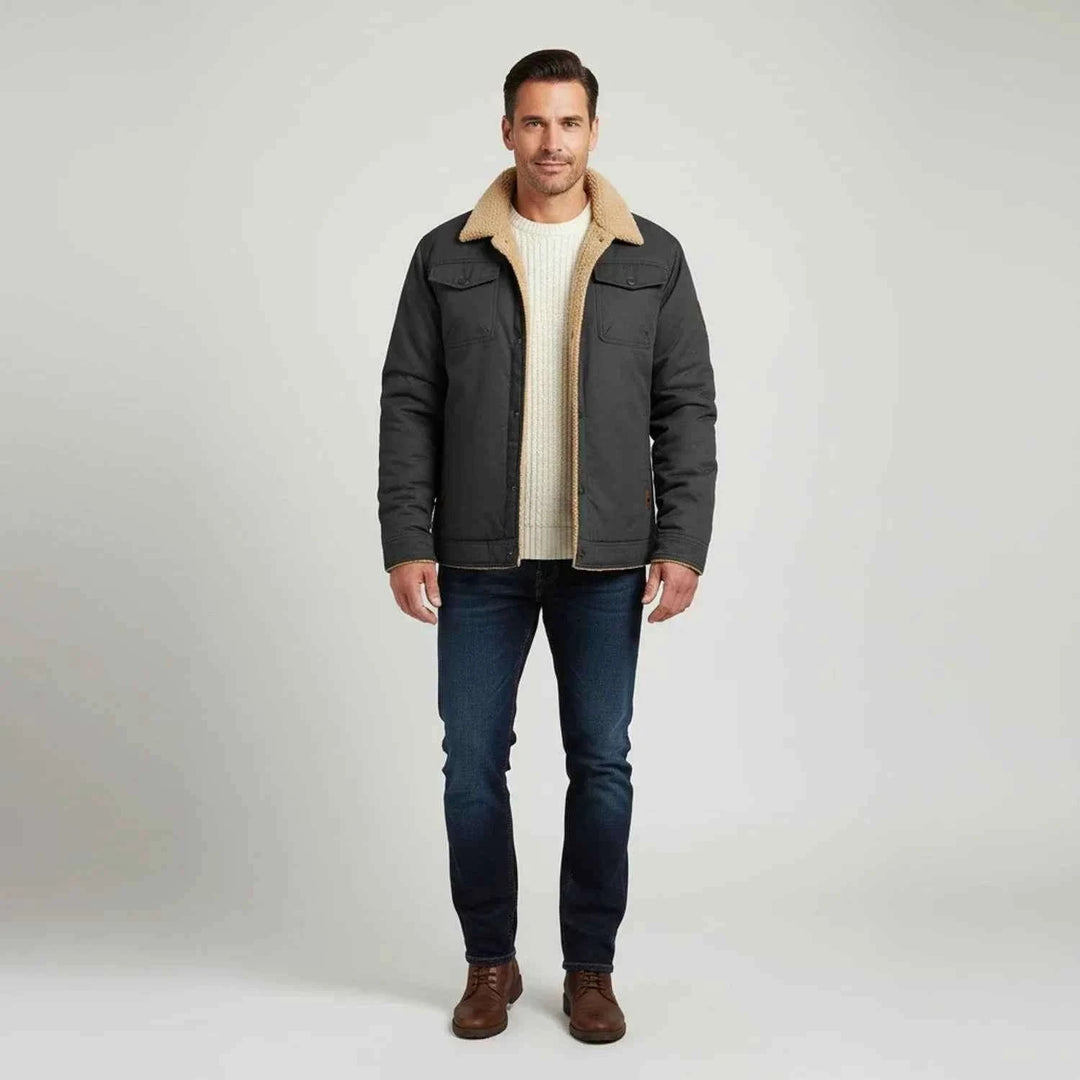 Men's Sherpa Collar Trucker Jacket