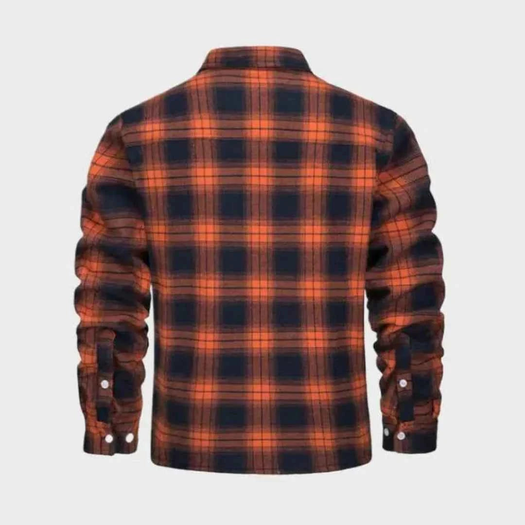 Men's Sherpa-Lined Flannel Jacket