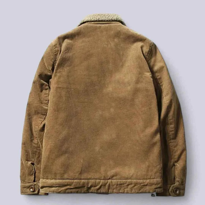Men's Sherpa-Lined Overcoat