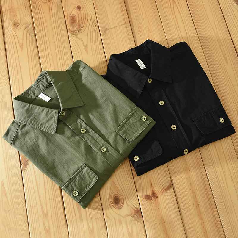 Men's Short Sleeve Cotton Shirt – Relaxed Fit Workwear