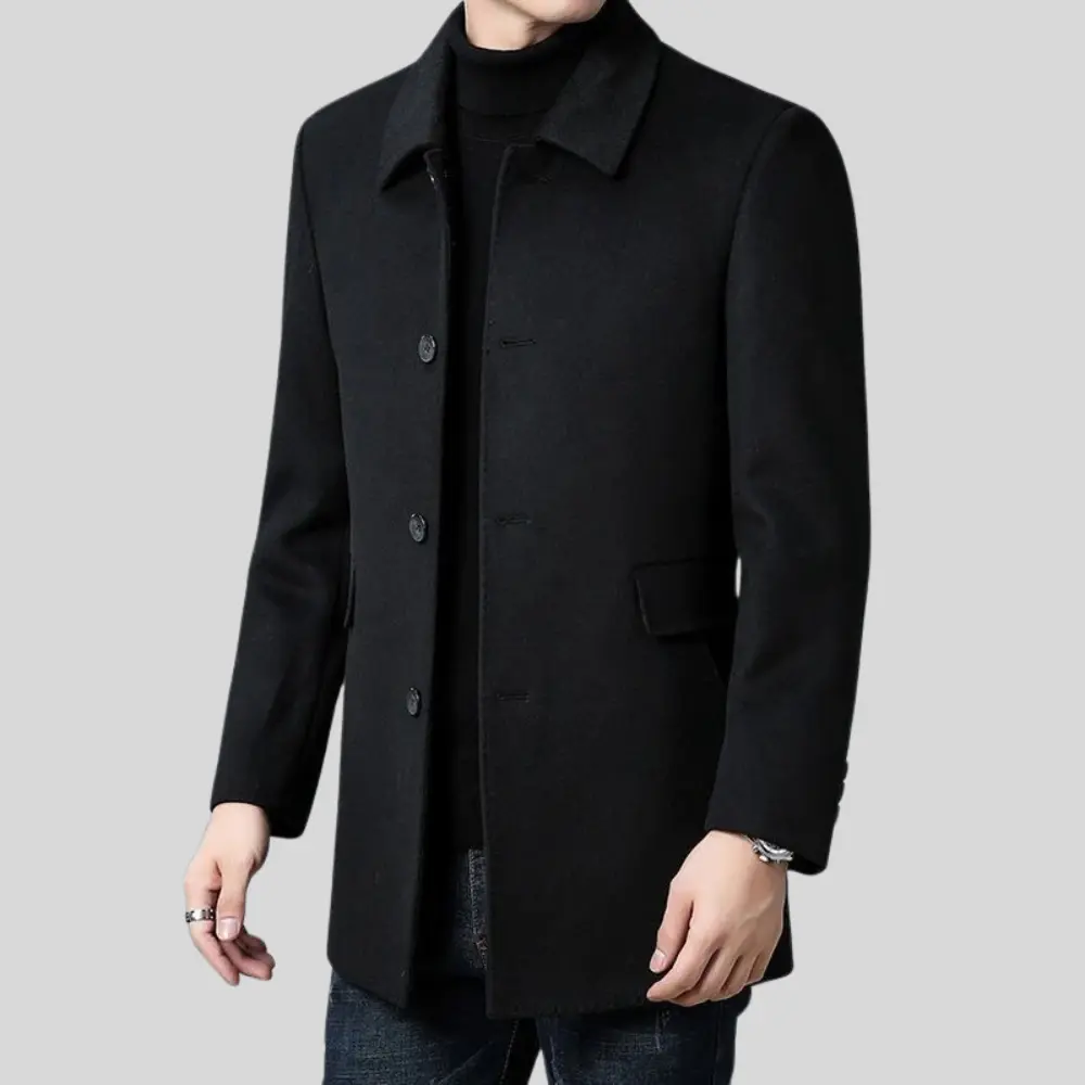 Men's Single Breasted Coat - Augustus Style