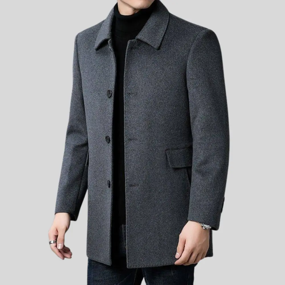Men's Single Breasted Coat - Augustus Style