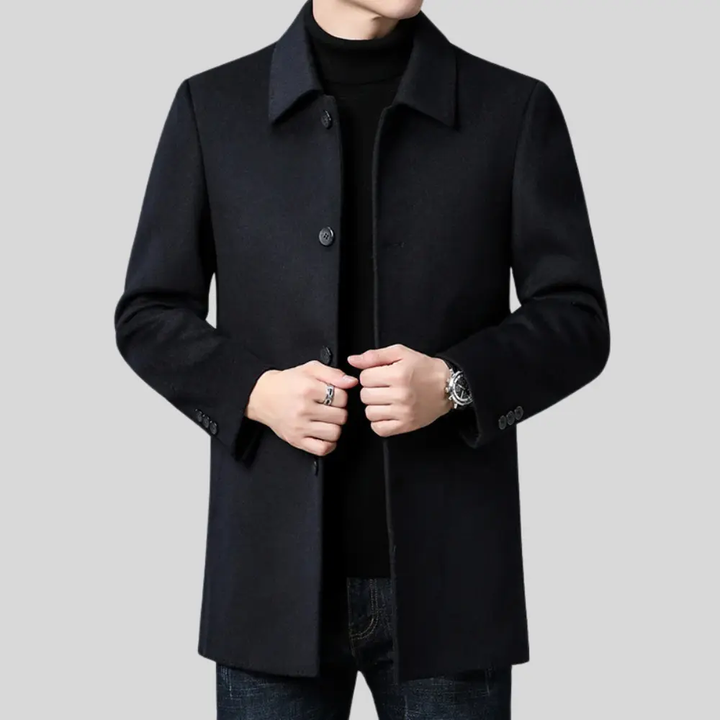 Men's Single Breasted Coat - Augustus Style