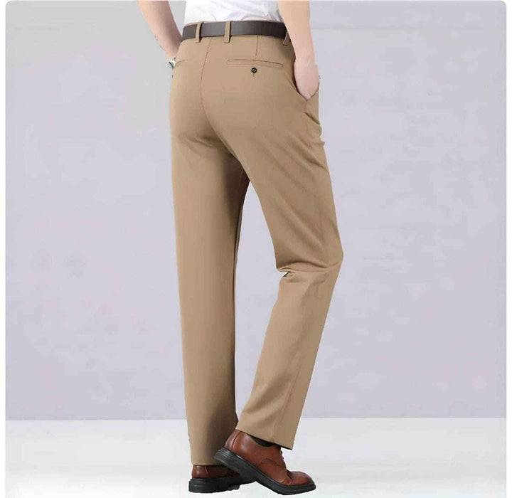 Men's Slim Fit Chino Pants - Tailored Stretch Formal Style