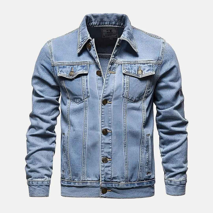 Men's Slim Fit Denim Jacket Blue