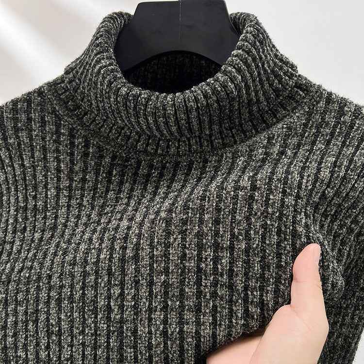 Men's Slim Fit Ribbed Turtleneck Sweater