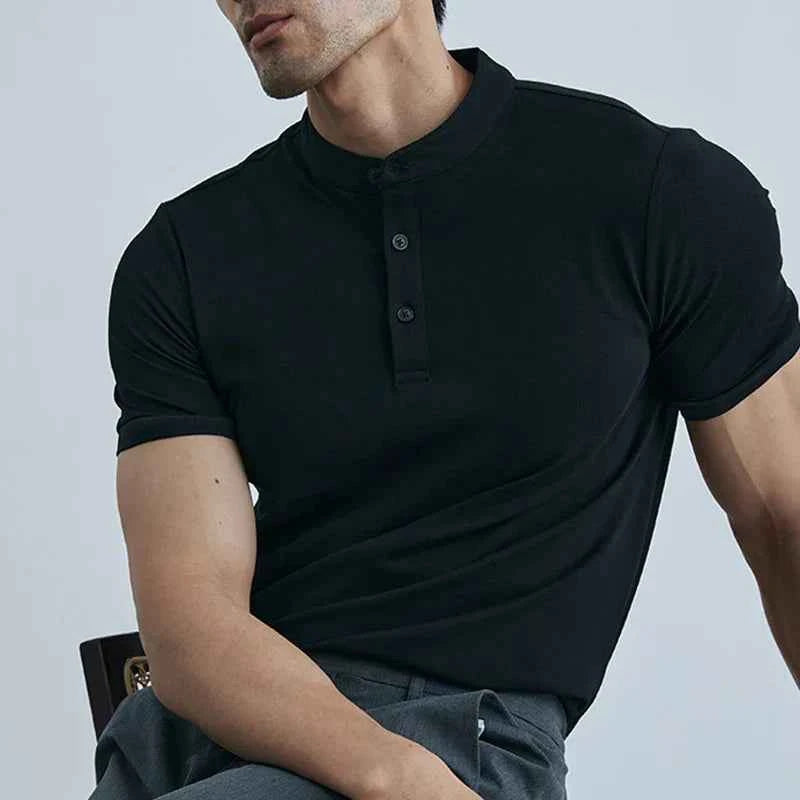 Men's Slim Fit Short Sleeve Shirt – Breathable Casual Wear