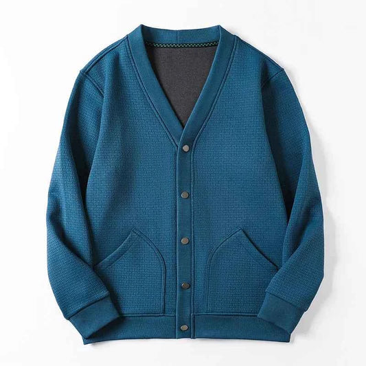 Men's Cotton Relaxed Fit Cardigan Winter Essential Knitwear