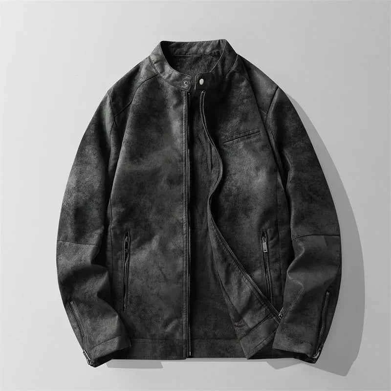 Men's Snap Collar Jacket Black