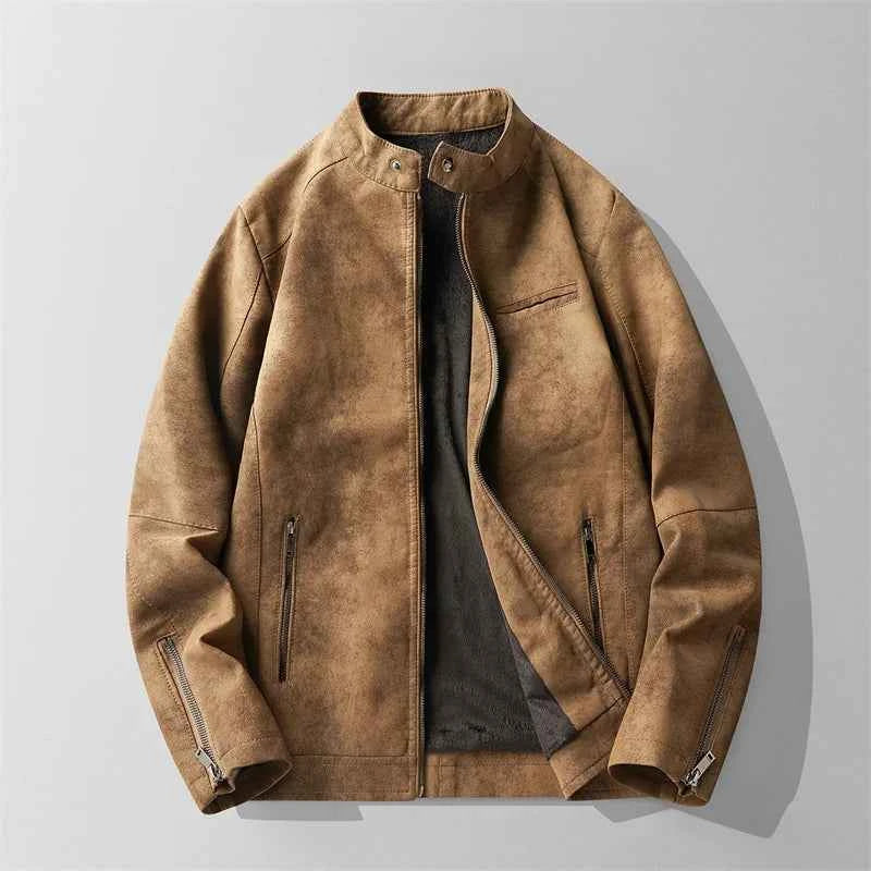 Men's Snap Collar Jacket Khaki
