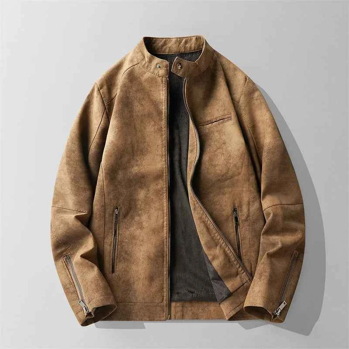 Men's Snap Collar Jacket Khaki